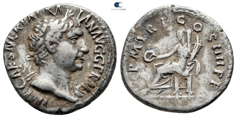 Trajan AD 98-117. Rome
Denarius AR

19mm., 2,92g.



very fine