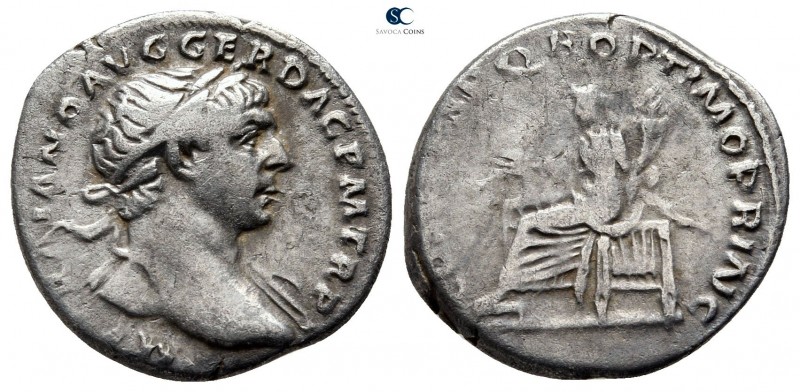 Trajan AD 98-117. Rome
Denarius AR

19mm., 3,37g.



very fine