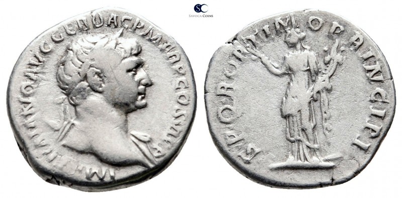 Trajan AD 98-117. Rome
Denarius AR

19mm., 3,13g.



nearly very fine