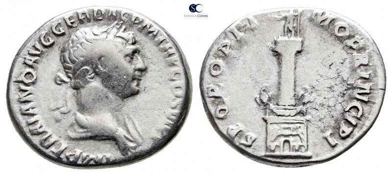 Trajan AD 98-117. Rome
Denarius AR

19mm., 3,41g.



nearly very fine