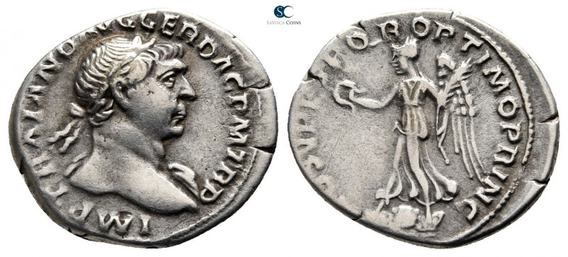 Trajan AD 98-117. Rome
Denarius AR

20mm., 3,21g.



very fine
