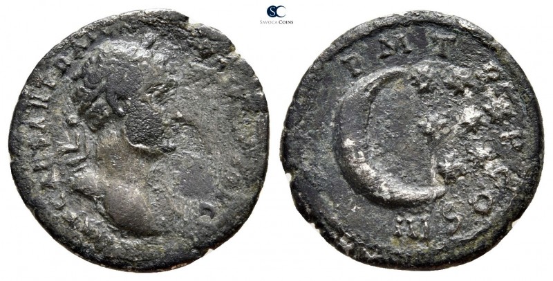 Trajan AD 98-117. Uncertain mint
Fourreé Denarius Æ

19mm., 2,41g.



nea...
