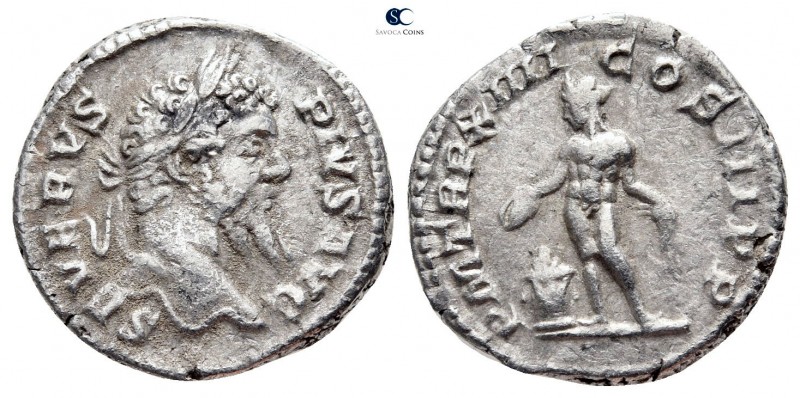 Septimius Severus AD 193-211. Rome
Denarius AR

19mm., 2,01g.



very fin...