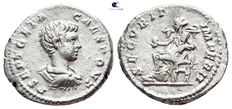 Geta as Caesar AD 197-209. Rome
Denarius AR

19mm., 3,15g.



nearly very...