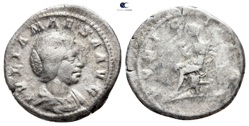 Julia Maesa AD 218-224. Rome
Denarius AR

19mm., 3,39g.



nearly very fi...