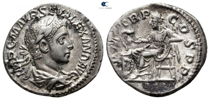 Severus Alexander AD 222-235. Rome
Denarius AR

19mm., 2,76g.



very fin...