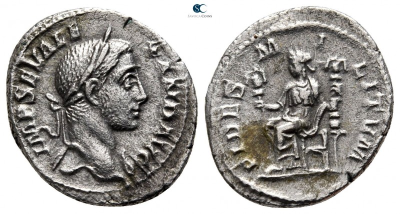 Severus Alexander AD 222-235. Rome
Denarius AR

21mm., 2,72g.



very fin...