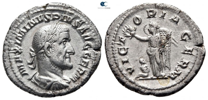 Maximinus I Thrax AD 235-238. Rome
Denarius AR

20mm., 3,18g.



very fin...