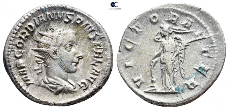 Gordian III. AD 238-244. Rome
Antoninianus AR

22mm., 4,89g.



good very...