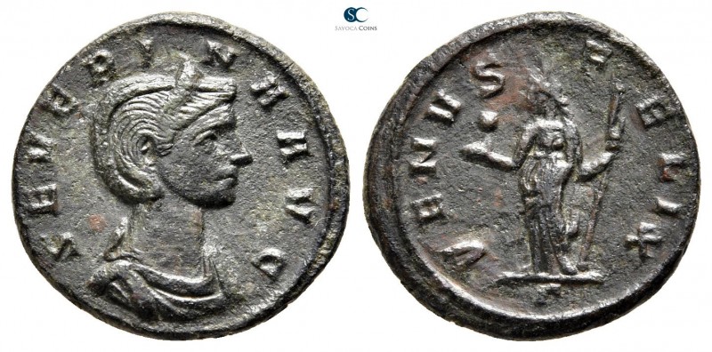 Severina AD 270-275. Rome
Denarius Æ

18mm., 2,9g.



very fine