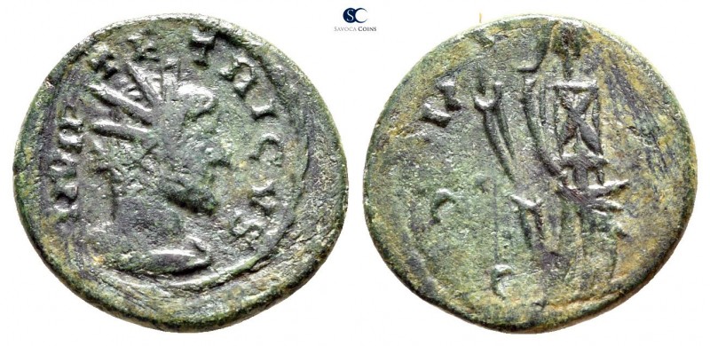 Tetricus I AD 271-274. Contemporary imitation
Antoninianus Æ

16mm., 2,2g.
...