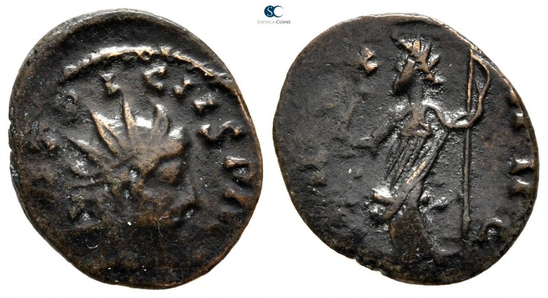 Tetricus I AD 271-274. Or Tetricus II (AD 273-274). Contemporary imitation. Unce...