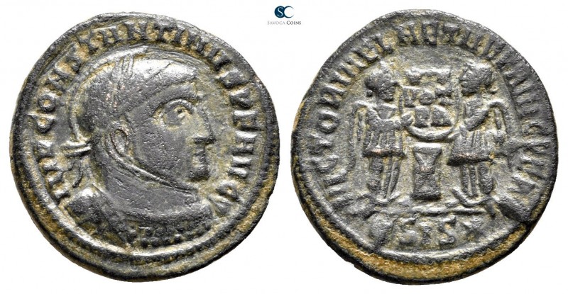 Constantinus I the Great AD 306-337. Siscia
Follis Æ

18mm., 2,53g.



ne...