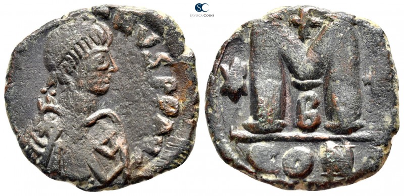 Justin I AD 518-527. Constantinople
Follis Æ

28mm., 12,56g.



very fine...
