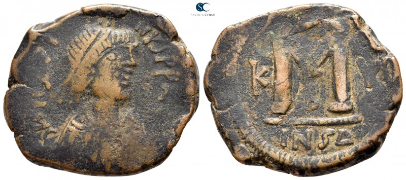 Justin I AD 518-527. Cyzicus
Follis Æ

32mm., 15,93g.



nearly very fine...