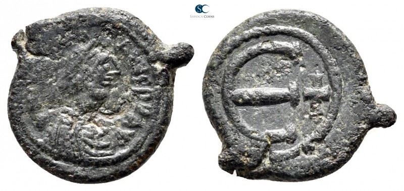 Justinian I AD 527-565. Constantinople
Pentanummium Æ

17mm., 2,76g.



v...