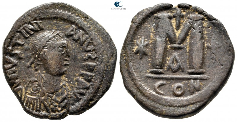 Justinian I AD 527-565. Constantinople
Follis Æ

30mm., 19,15g.



good v...