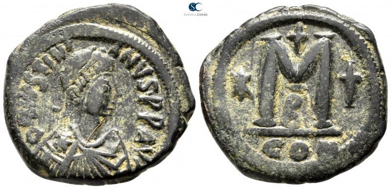 Justinian I AD 527-565. Constantinople
Follis Æ

30mm., 15,62g.



nearly...