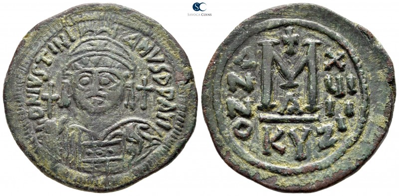 Justinian I AD 527-565. Cyzicus
Follis Æ

37mm., 20,28g.



very fine