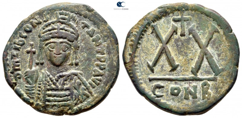 Tiberius II Constantine AD 578-582. Constantinople
Half follis Æ

26mm., 9,26...