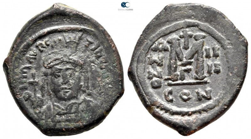 Maurice Tiberius AD 582-602. Constantinople
Follis Æ

30mm., 12,26g.



n...