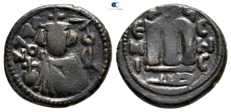 Umayyad Caliphate circa AD 660-690. Hims (Emesa) mint
Fals Æ

19mm., 4,53g.
...