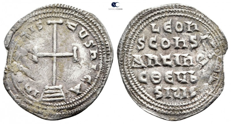 Leo IV AD 780-787. Constantinople
Miliaresion AR

23mm., 1,99g.



very f...
