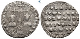 Basil II Bulgaroktonos AD 976-1025. Constantinople. Miliaresion AR