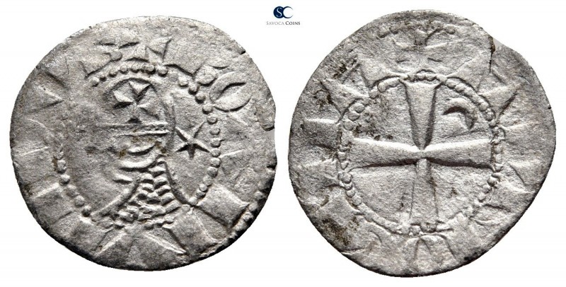 Bohemond III AD 1163-1201. 
Denier AR

17mm., 0,84g.



very fine