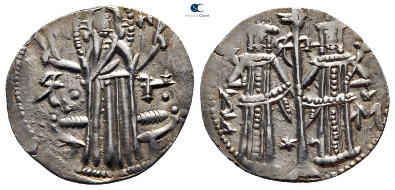 Ivan Aleksandar, with Michail Asen IV AD 1331-1355. Tarnovo
Groš AR

21mm., 1...