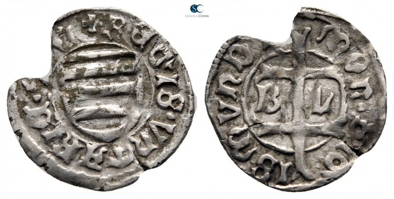 Sigismund of Luxembourg AD 1387-1437. Budín (Buda)
Denar AR

16mm., 0,61g.
...