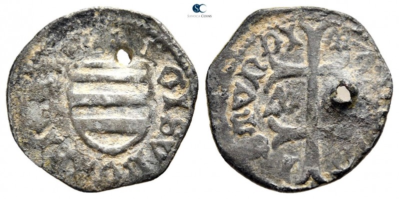Sigismund of Luxembourg AD 1387-1437. Uncertain mint
Denar BI

17mm., 1,14g....