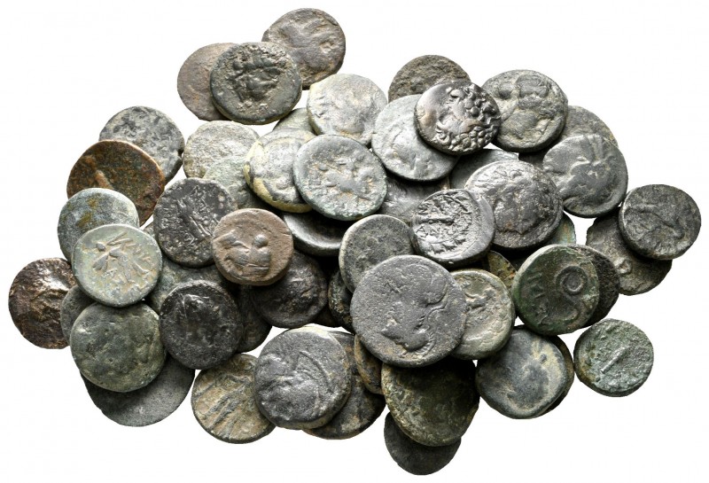 Lot of ca. 65 greek bronze coins / SOLD AS SEEN, NO RETURN!

nearly very fine
