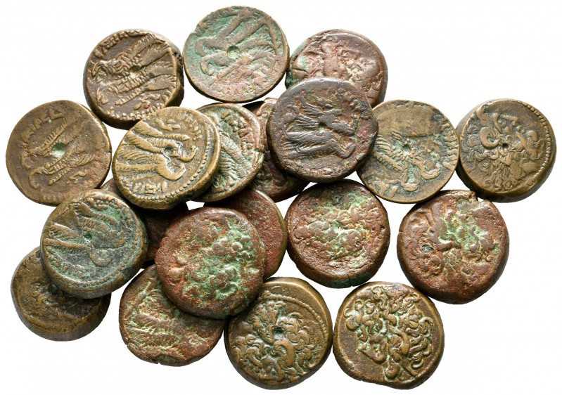 Lot of ca. 20 greek bronze coins / SOLD AS SEEN, NO RETURN!

very fine