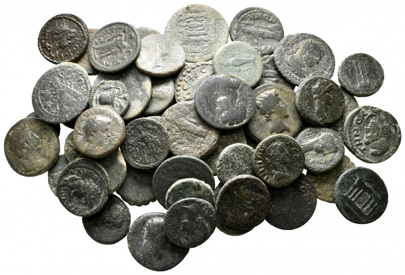 Lot of ca. 65 roman provincial bronze coins / SOLD AS SEEN, NO RETURN! 

nearl...