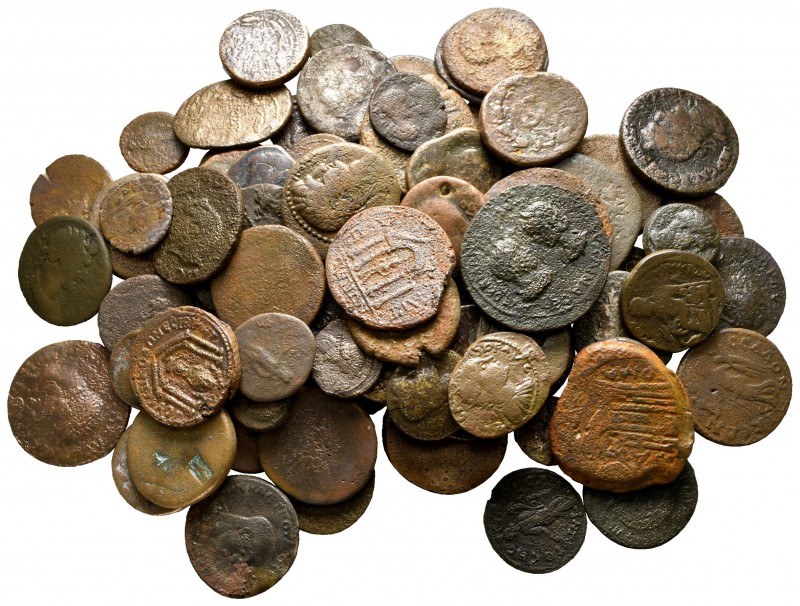 Lot of ca. 88 roman provincial bronze coins / SOLD AS SEEN, NO RETURN!

nearly...