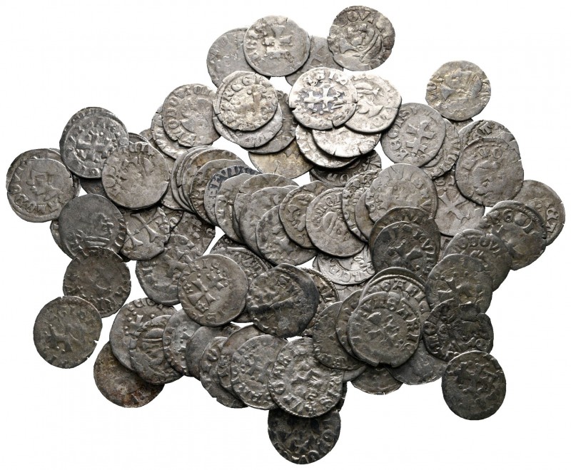 Lot of ca. 99 medieval silver coins / SOLD AS SEEN, NO RETURN!

very fine