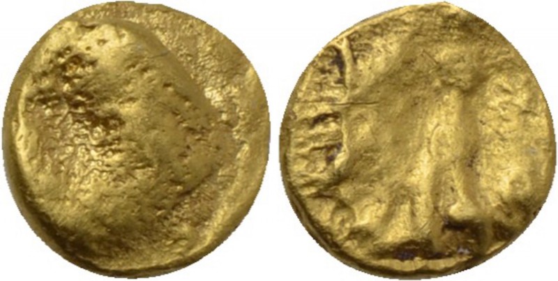 CENTRAL EUROPE. Boii. GOLD 1/24 Stater (2nd century BC). "Athena Alkis" type. 
...