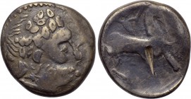 CENTRAL EUROPE. Noricum. Tetradrachm (2nd-1st centuries BC). "Honter mit bloßem Einhieb" type.