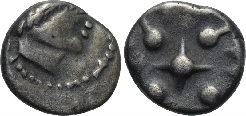CENTRAL EUROPE. Noricum. Obol (Late 2nd century BC). "Eis" type. 

Obv: Styliz...