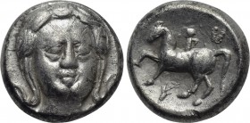 EASTERN EUROPE. Imitations of Larissa. Tetradrachm (Mid-late 3rd century BC). Mint in the central Carpathian region. Apollokopf-Dickschrötling type.