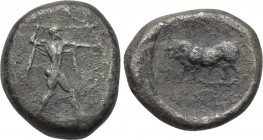 LUCANIA. Poseidonia. Nomos (Circa 470-445 BC).