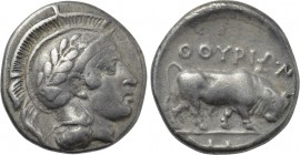 LUCANIA. Thourioi. Nomos (Circa 443-400 BC).