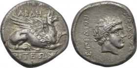 THRACE. Abdera. Stater (Circa 336-311 BC). Dionysados, magistrate.