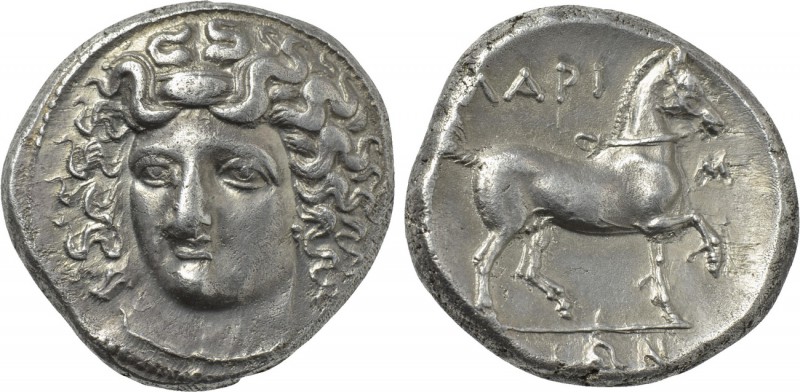 THESSALY. Larissa. Stater (Circa 356-342 BC).

Obv: Head of the nymph Larissa ...