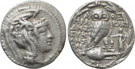 ATTICA. Athens. Tetradrachm (139/8 BC). New Style Coinage. Herakleides, Eukles and Euboulos, magistrates.