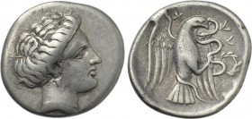EUBOIA. Chalkis. Drachm (Circa 338-308 BC).