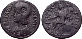 PAMPHYLIA. Side. Julia Paula (Augusta, 219-220). Ae.