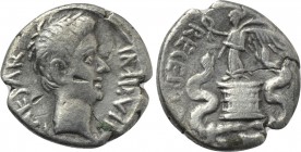 OCTAVIAN. Quinarius (29-28 BC). Uncertain Italian mint, possibly Rome.