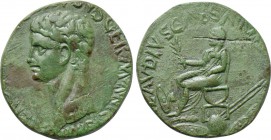 NERO CLAUDIUS DRUSUS (Died 9 BC). Sestertius. Imitating Rome. Struck under Claudius (41-54).